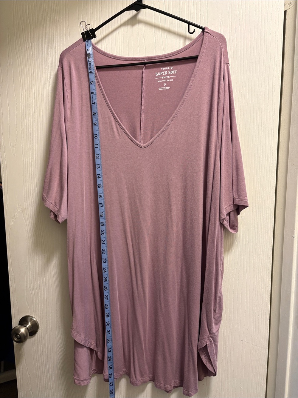 torrid Mauve V-Neck Super Soft Tunic